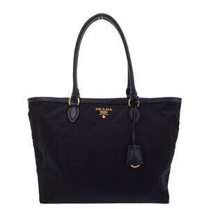 Prada Tessuto Vela Tote Shoulder Bag Black